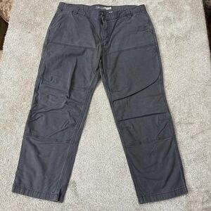 Carhartt Double Knee Work Pants Gray Relaxed Fit 40x30